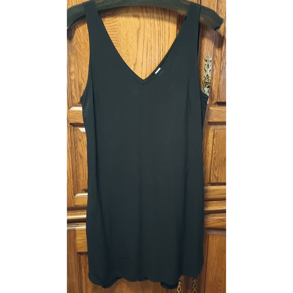 OLD NAVY BLACK TANK STYLE DRESS MED